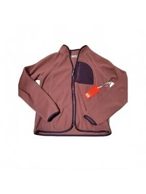 NWT Aeropostale Sport Pink Purple Fleece Zip Jacket Women's Size S
